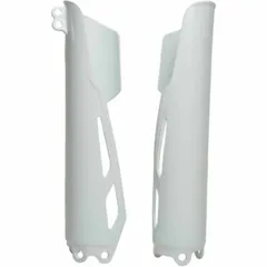 RACETECH Fork Guards - White for CRF450L, CRF450R, CRF450X