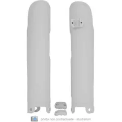 RACETECH Fork Guards - White for CR125, SMR530, TC2504T