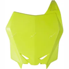 RACETECH Factory Front Number Plate Neon Yellow for: Suzuki RM-Z250/450 for RM-Z450
