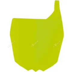 RACETECH Front Number Plate Neon Yellow for: Yamaha YZ125/250/250F/450F for YZ250F, YZ450F