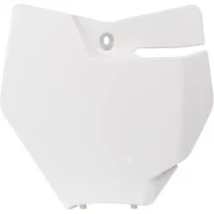 RACETECH Front Number Plate White for: KTM for 125SX, 250SX, 250SX-F R-TBKTMBN0016