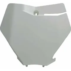 RACETECH Front Number Plate White for: KTM SX/SX-F for 125SX, 150SX, 250SX