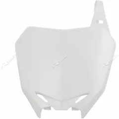 RACETECH Front Number Plate White for: Suzuki RM-Z250/450 for RM-Z250