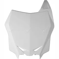RACETECH Factory Front Number Plate White for: Suzuki RM-Z250/450 for RM-Z450