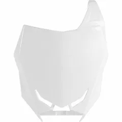 RACETECH Front Number Plate White for: Suzuki RM-Z450 for RM-Z250
