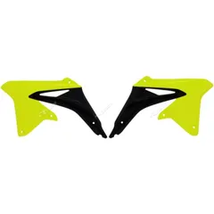 RACETECH Radiator Covers Neon Yellow/Black for: Suzuki RM-Z450