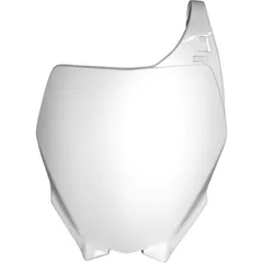 RACETECH Front Number Plate White for: Yamaha for Yamaha TT-R125, YZ125, YZ250