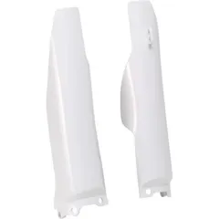 RACETECH Fork Guards - White for Kawasaki Suzuki