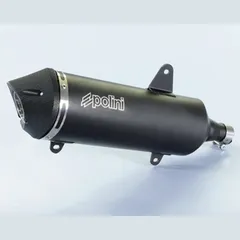 POLINI Schalldämpfer - Aluminium schwarz Peugeot für METROPOLIS4004T