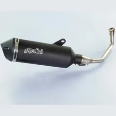 POLINI Maxi-Scooter Full Exhaust System - Black Aluminium Honda