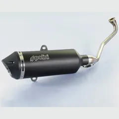 POLINI Maxi-Scooter Full Exhaust System - Black Aluminium Yamaha for TRICITY125