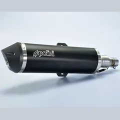 POLINI komplette Auspuffanlage - Aluminium schwarz Piaggio für MP3500