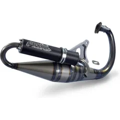 POLINI Team 4 Full Exhaust System - Black Aluminium Yamaha for MBK BOOSTER, STUNT BW`S