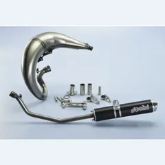 POLINI Race Full Exhaust System - Black Aluminium Derbi DRD S for Aprilia, Gilera