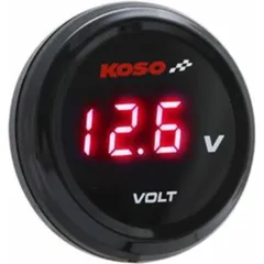 KOSO i-GEAR Volt Meter Red Display