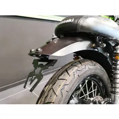 ACCESS DESIGN Nummernschildhalter Schwarz für Kawasaki W800