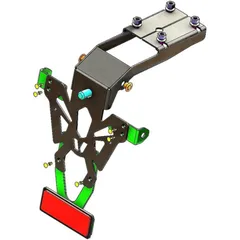 NUMMERNHALTER V-PARTS SCHWARZ für Kawasaki NINJA650, Z650