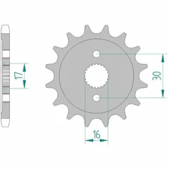 AFAM Standard Stahlritzel vorne 20108 - 428 für Honda CR80R, CR85R