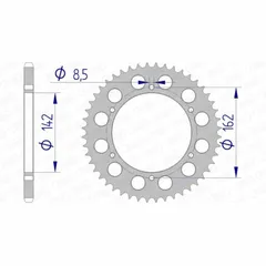 AFAM Aluminium Rear Sprocket 15305 - 520 for Suzuki PE175