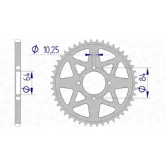 AFAM Aluminium Rear Sprocket 15310 - 520 for Kawasaki KFX400 Suzuki LT-Z400QUADSPORT