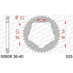 AFAM Standard Stahlritzel hinten 50608K - 525 für Ducati 1000MONSTER, 1000MULTISTRADA, 1100HYPERMOTARD 50608K-43