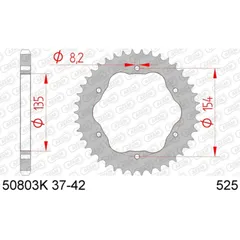 AFAM Standard Stahlritzel hinten 50803K - 525 für Ducati 1098, 1198, 1200MONSTER 50803K-41