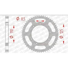 AFAM Standard Stahlritzel hinten 59104 - 428 für Sherco SE125CITYCORP, SE50, SM125CITYCORP