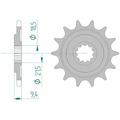 AFAM Standard Stahlritzel vorne 20310 - 520 für Honda CR250R, CR500R