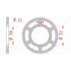 AFAM Standard Stahlritzel hinten 92114 - 420 für Derbi, Aprilia, Gilera