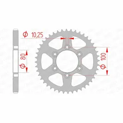 AFAM Standard Stahlritzel hinten 92666 - 525