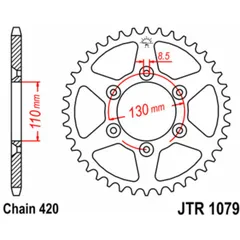 JT SPROCKETS Standard Stahlritzel hinten 1079 - 420