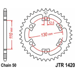 JT SPROCKETS Standard Stahlritzel hinten 1420 - 530