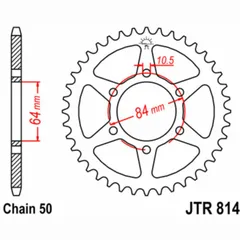 JT SPROCKETS Standard Stahlritzel hinten 814 - 530 für Suzuki GS400, GS450, GS550 JTR814.41