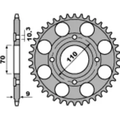 PBR Standard Stahlritzel hinten 247 - 520 für Honda CB400, CM400