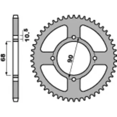 PBR Standard Stahlritzel hinten 256 - 520 für Honda MTX200