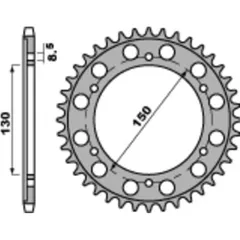 PBR Standard Stahlritzel hinten 298 - 530