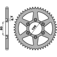 PBR Stahl Standard Kettenrad 3560 - 520 für Aprilia RX125, TUAREG125