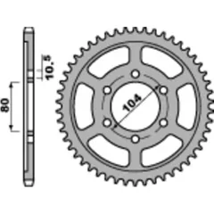 PBR Standard Stahlritzel hinten 4359 - 525 für Kawasaki NINJAZX-10R, NINJAZX-10R, NINJAZX-10RR 4359.45.C45