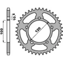 PBR Racing Ultraleichtes harteloxiertes Aluminiumritzel hinten 4396 - 520 für Aprilia PEGASO650, RS125, RSV4 4396.43.LD