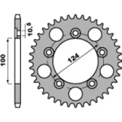 PBR Standard Stahlritzel hinten 4443 - 525 für Ducati 749, 999 4443.39.C45
