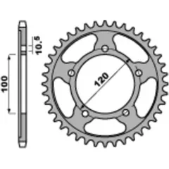 PBR Aluminium Ultra-Light Rear Sprocket 4447 - 525 for Aprilia DORSODURO1200, DORSODURO750, MANA850