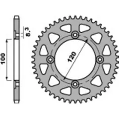 PBR Standard Stahlritzel hinten 4453 - 420