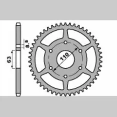 PBR Racing Ultraleichtes harteloxiertes Aluminiumritzel hinten 4675 - 520 für KTM 200DUKE, 390DUKE, RC125 Husqvarna SVARTPILEN401, VITPILEN401 4675.46.LD