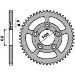 PBR Standard Stahlritzel hinten 714 - 520 für Cagiva MITO125, N1125, PLANET125 Aprilia AF1125, RS125, TUONO125