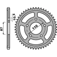 PBR Standard Stahlritzel hinten 795 - 520 für Suzuki GS500, SV650