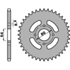 PBR Standard Stahlritzel hinten 838 - 428 für Yamaha YBR125
