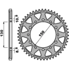 PBR Standard Stahlritzel hinten 860 - 530 für Yamaha FJ1100, FJ1200, FZR1000 860.48.C45