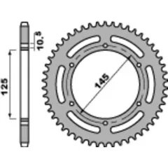 PBR Standard Stahlritzel hinten 866 - 520 für Yamaha MT-03, XJ600SDIVERSION, XT660 866.48.C45