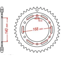JT SPROCKETS Standard Stahlritzel hinten 3 - 525 für BMW F650GS, F700GS, F800GS JTR3.42