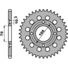 PBR Standard Stahlritzel hinten 278 - 530 für Honda CB350, CB360, CB400 278.36.C45
